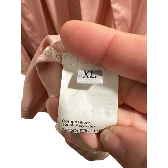 Vintage Style Light Pink Kimono Robe Extra Large - Picture 5 of 5